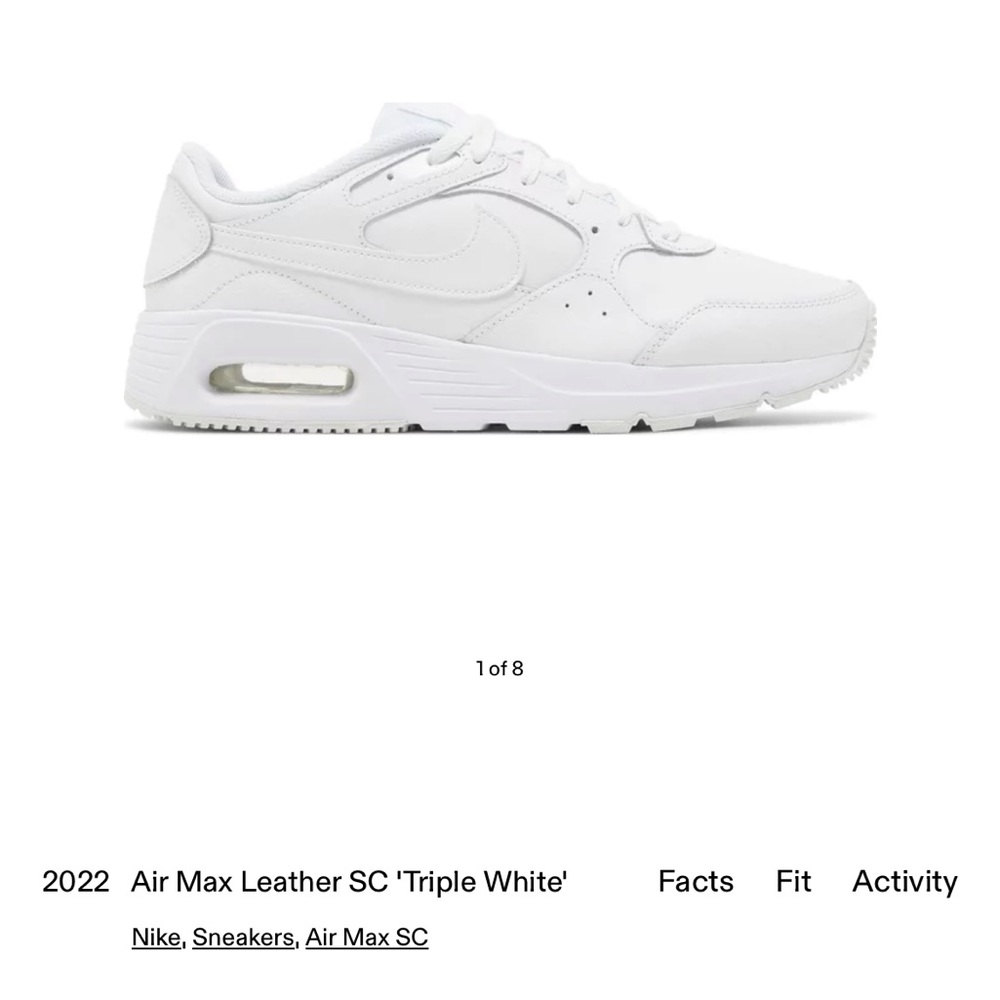 Air max leather SC triple white